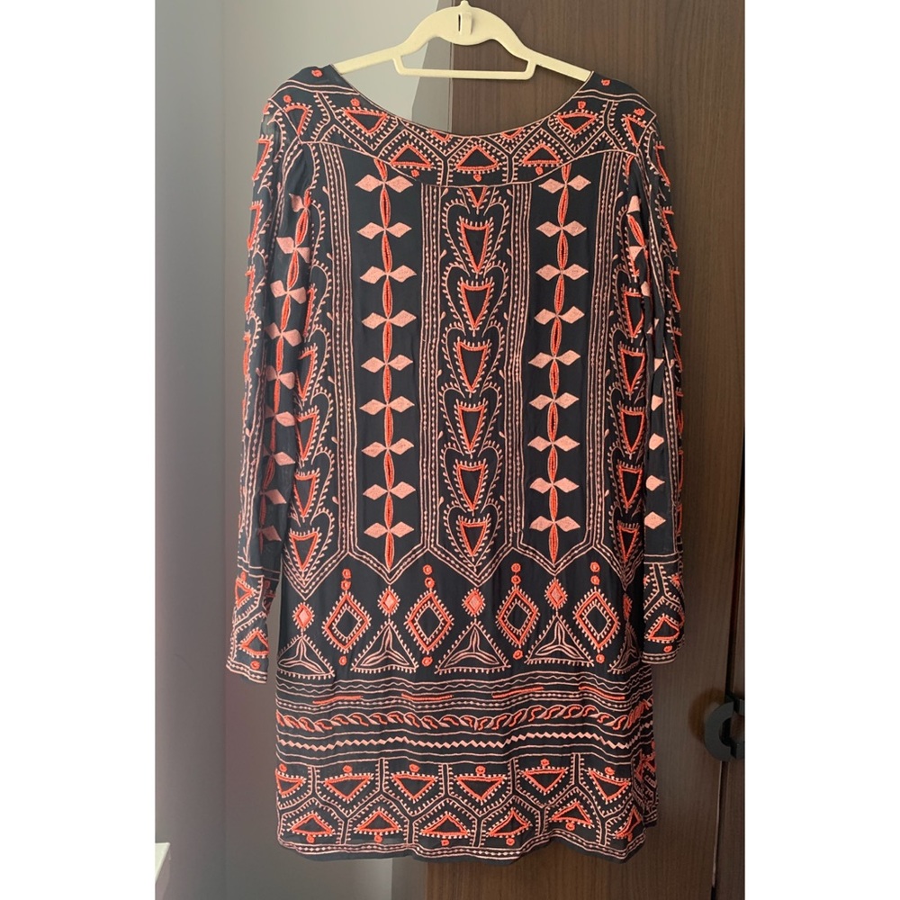 Antik Batik embroidered beaded shift dress